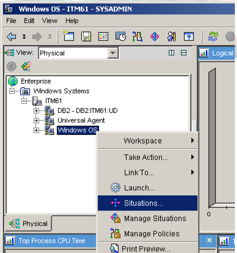 Tivoli Enterprise Portal szituáció