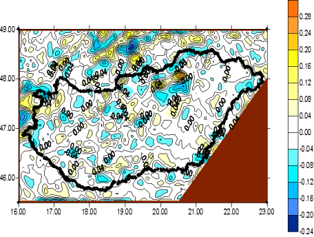 Geoidfelület közelítése 3.