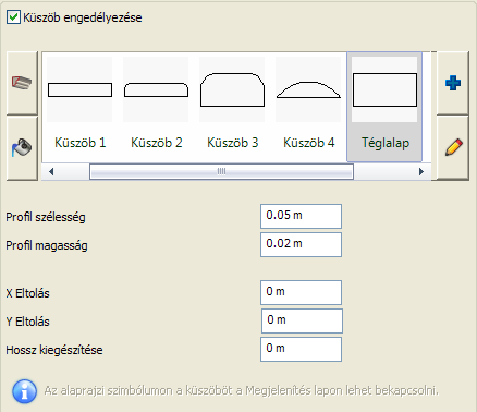 84 Újdonságok A vagy a gombok megnyomásával a profil és anyag lista között válthat.