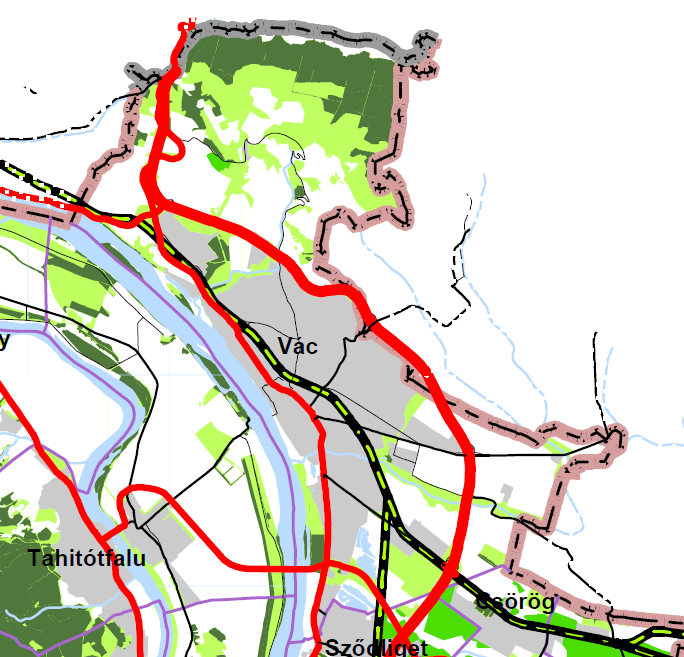 5. Kiváló termőhelyi adottságú erdőterület övezete, 6. Erdőtelepítésre alkalmas terület övezete A Budapesti Agglomeráció kiemelt térség területrendezési tervéről szóló 2005. évi LXIV.
