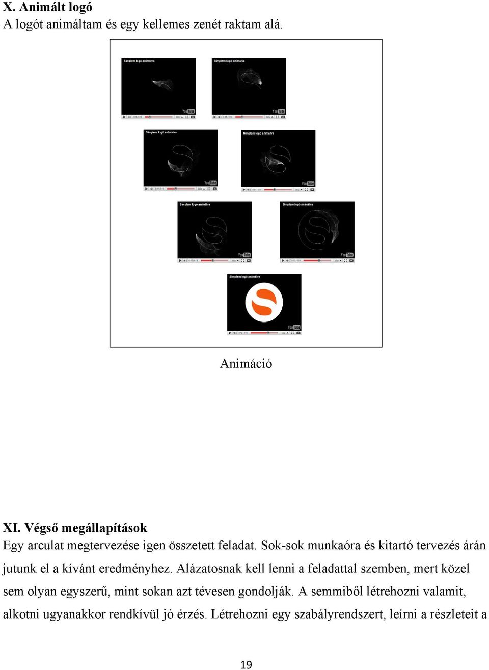 Sok-sok munkaóra és kitartó tervezés árán jutunk el a kívánt eredményhez.