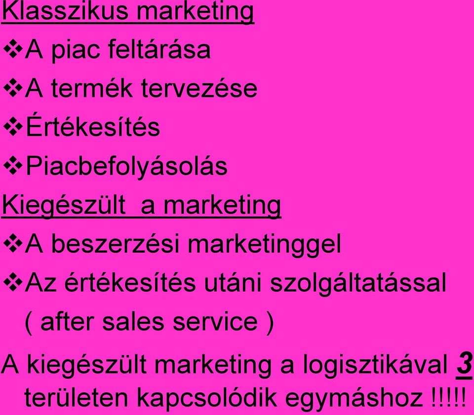 értékesítés utáni szolgáltatással ( after sales service ) A