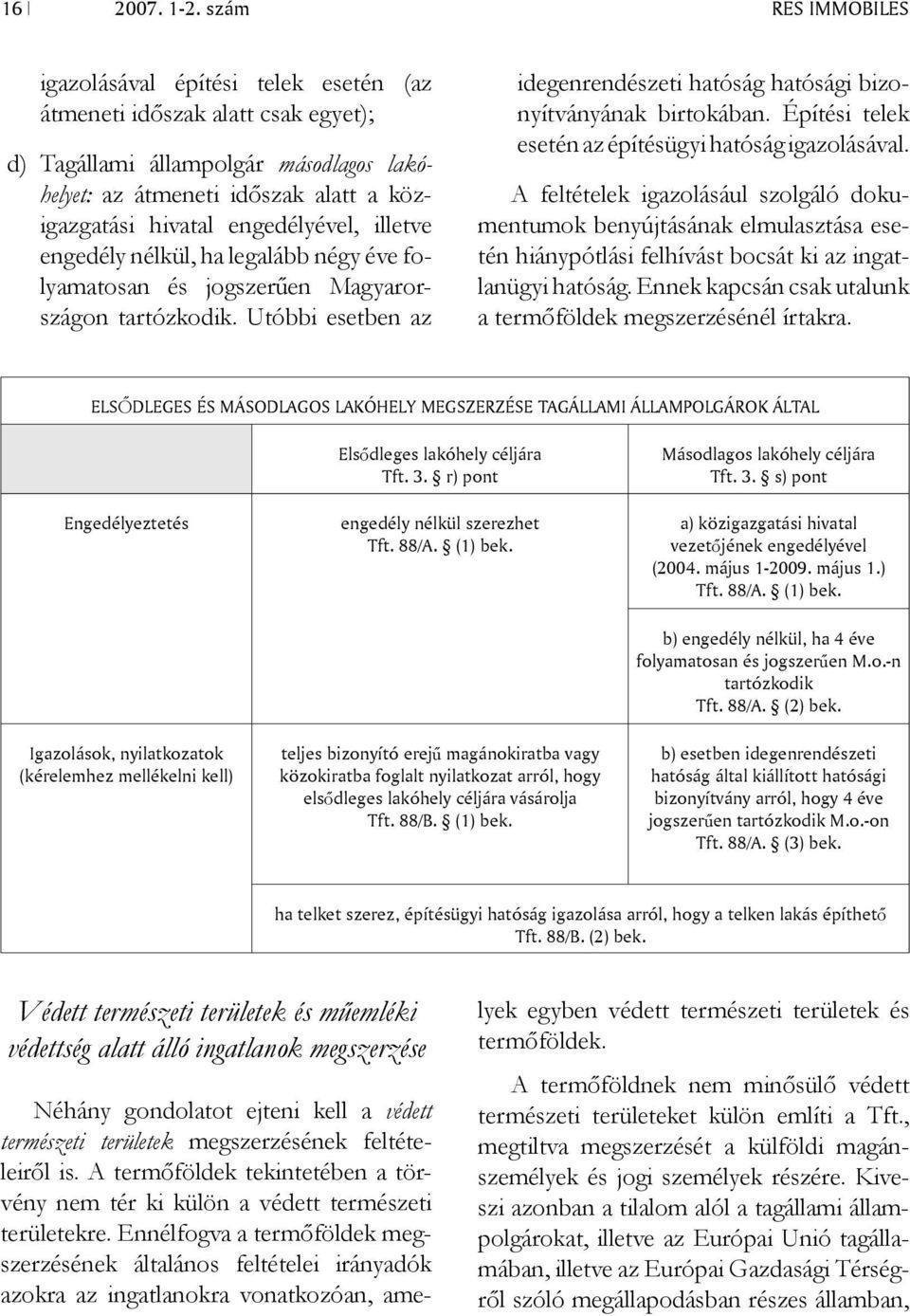 engedélyével, illetve engedély nélkül, ha legalább négy éve folyamatosan és jogszerűen Magyarországon tartózkodik. Utóbbi esetben az idegenrendészeti hatóság hatósági bizonyítványának birtokában.