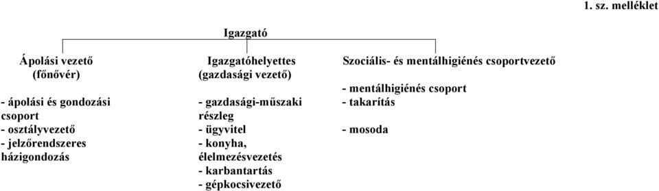 csoportvezető (főnővér) (gazdasági vezető) - mentálhigiénés csoport - ápolási és