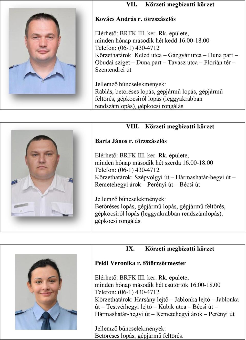 BUDAPESTI III. KERÜLETI RENDŐRKAPITÁNYSÁG TÁJÉKOZTATÓJA A KERÜLETI KÖRZETI  MEGBÍZOTTI KÖRZETEKRŐL - PDF Free Download