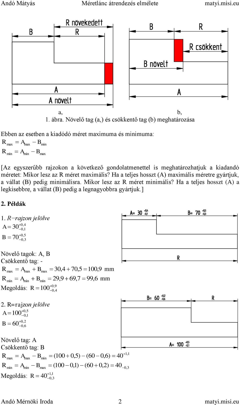 meghatározhatjuk a kiadandó méretet: Mikor lesz az méret imális? Ha a teljes hosszt (A) imális méretre gyártjuk, a vállat (B) pedig imálisra. Mikor lesz az méret imális? Ha a teljes hosszt (A) a legkisebbre, a vállat (B) pedig a legnagyobbra gyártjuk.