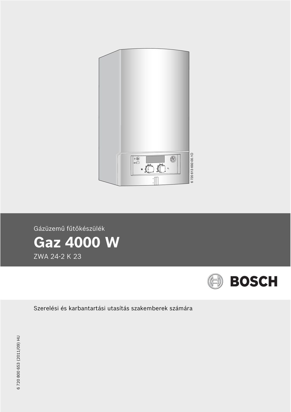 4000 W ZWA 24-2 K 23 Szerelési