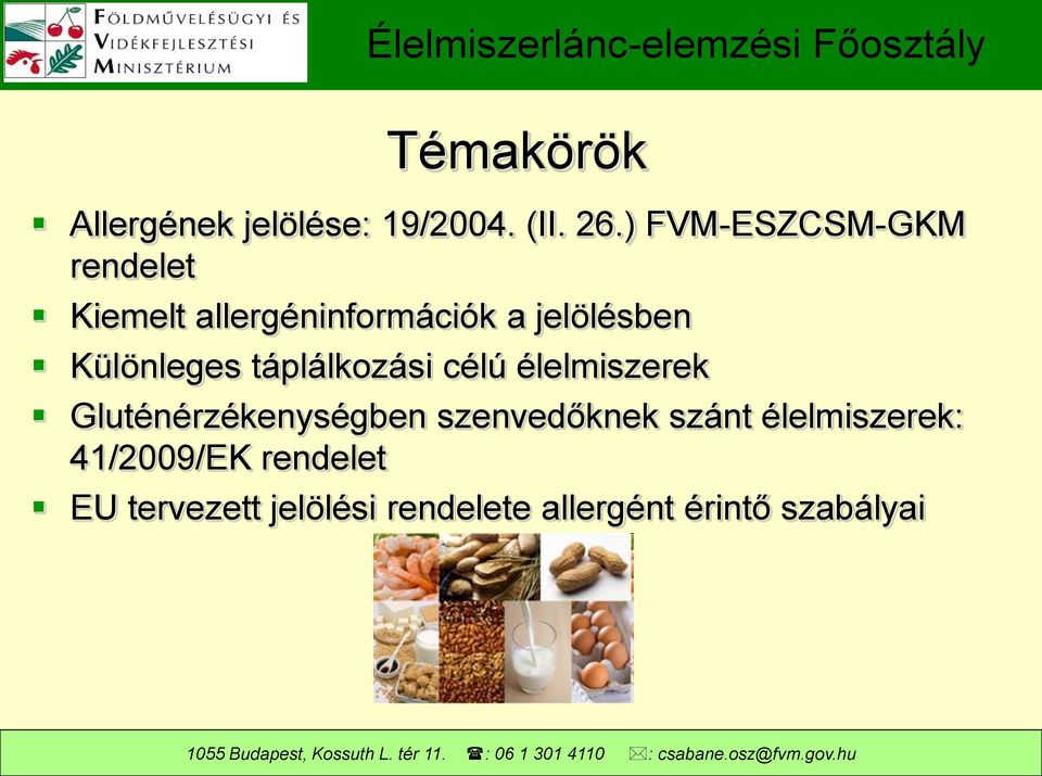 Különleges táplálkozási célú élelmiszerek Gluténérzékenységben