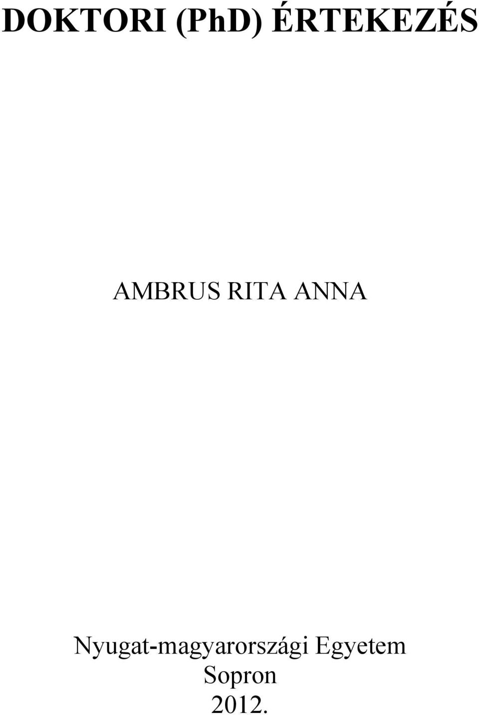 RITA ANNA