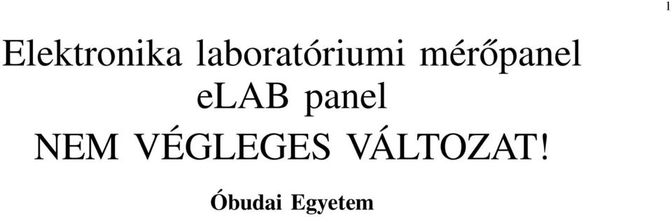 mérőpanel elab panel