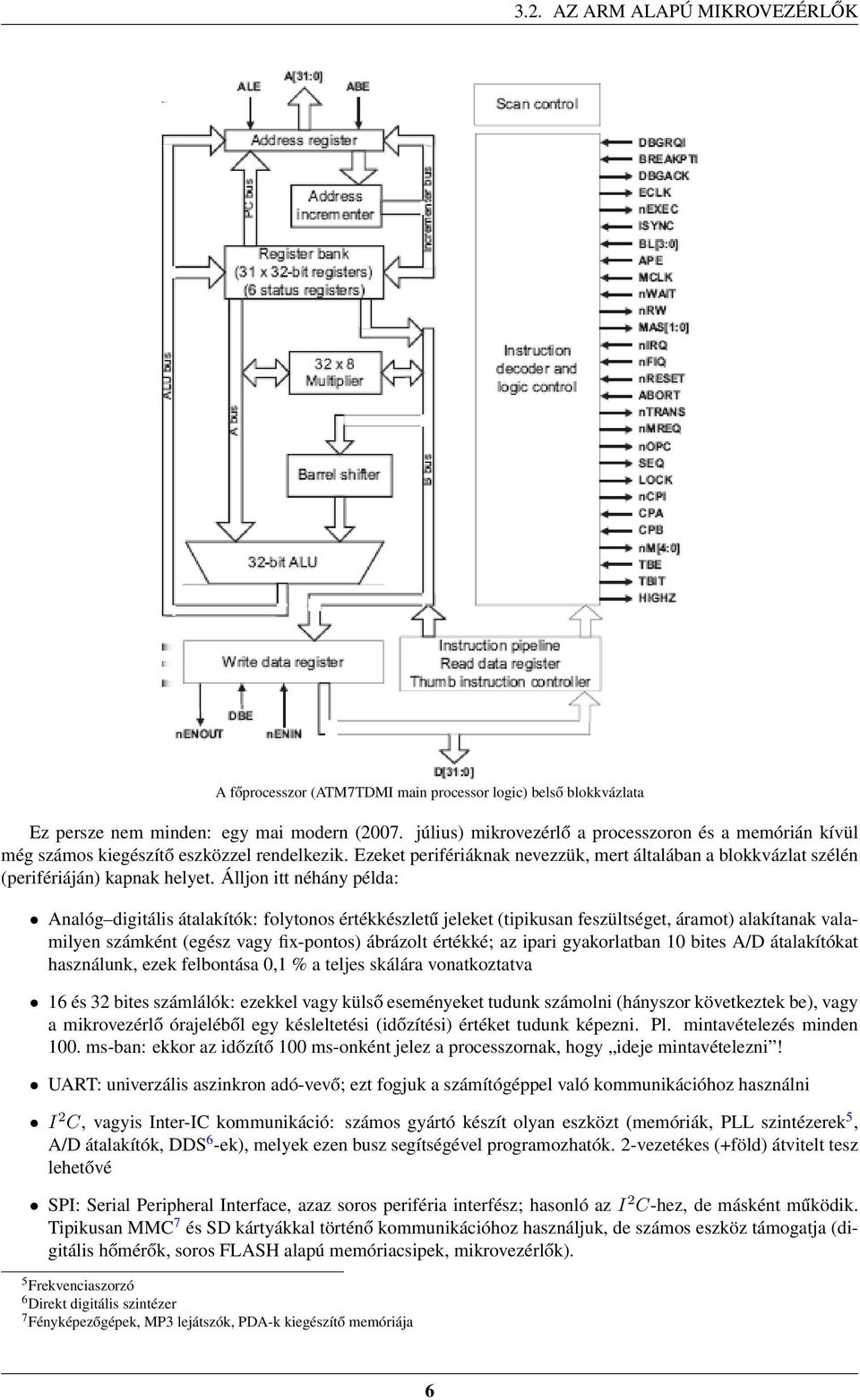 Álljon itt néhány példa: Analóg digitális átalakítók: folytonos értékkészletű jeleket (tipikusan feszültséget, áramot) alakítanak valamilyen számként (egész vagy fix-pontos) ábrázolt értékké; az