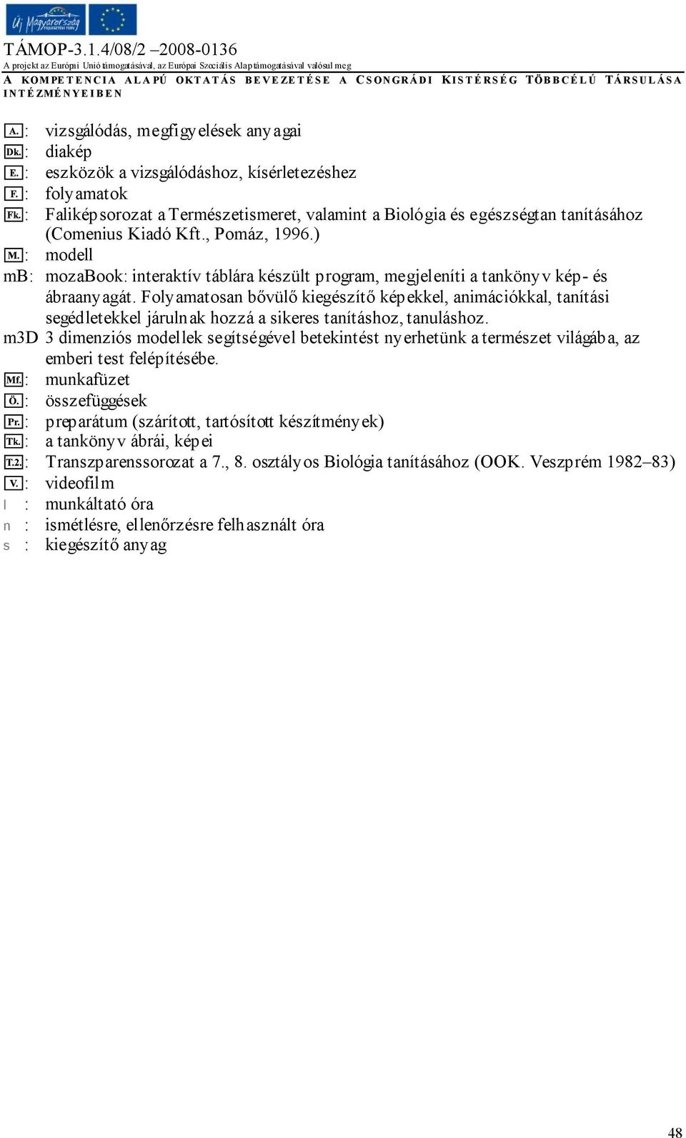 Folyamatosan bővülő kiegészítő képekkel, animációkkal, tanítási segédletekkel járulnak hozzá a sikeres tanításhoz, tanuláshoz.
