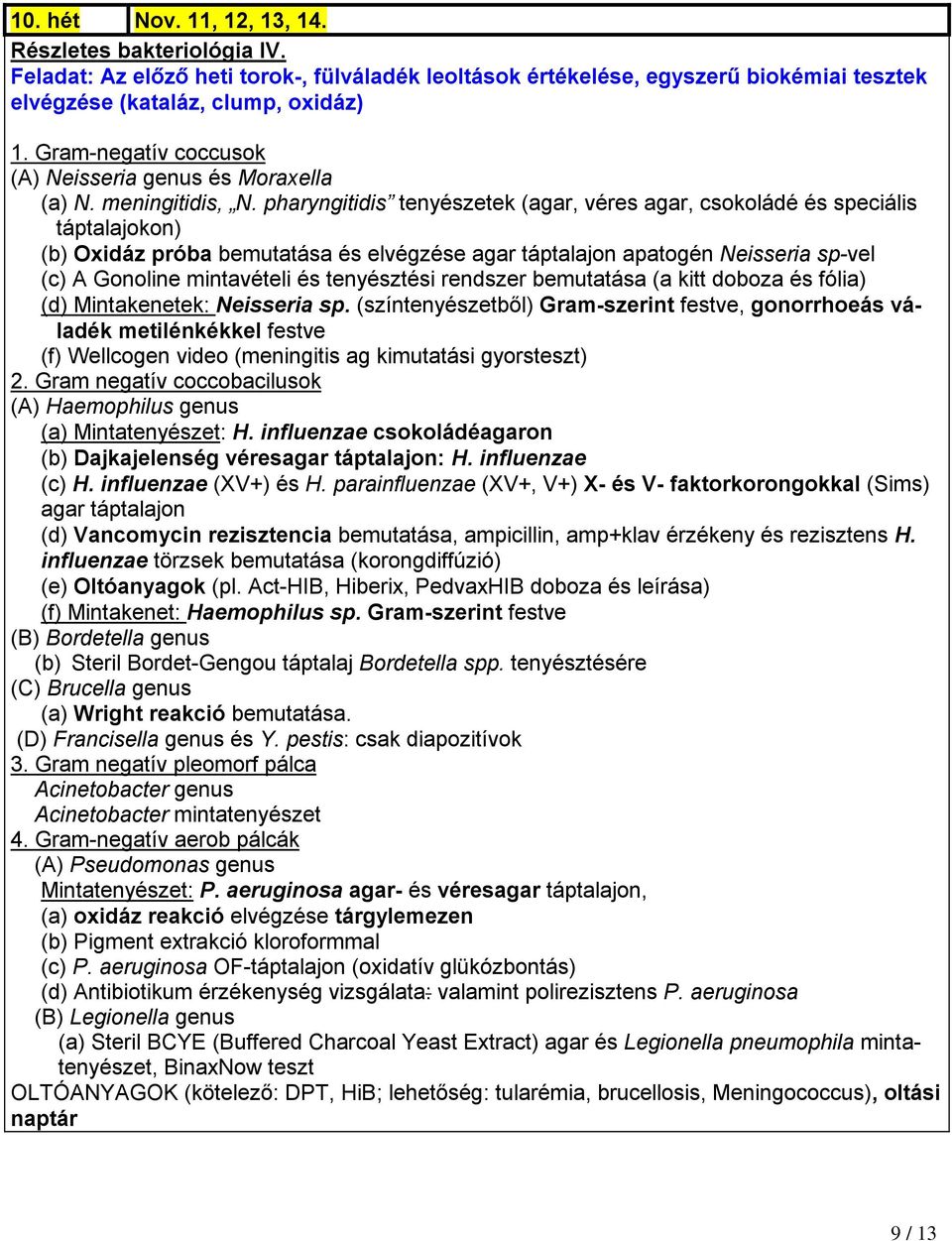 pharyngitidis tenyészetek (agar, véres agar, csokoládé és speciális táptalajokon) (b) Oxidáz próba bemutatása és elvégzése agar táptalajon apatogén Neisseria sp-vel (c) A Gonoline mintavételi és