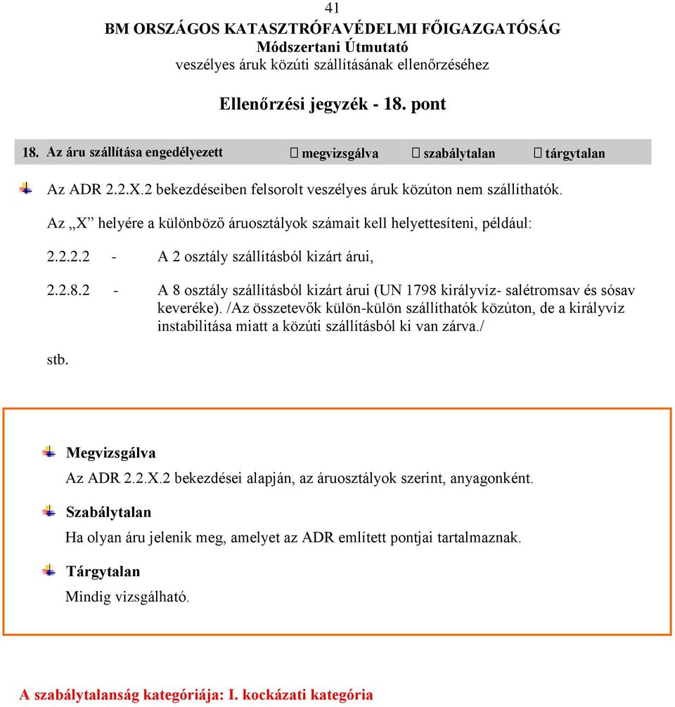 Ellenőrzési jegyzék pont - PDF Ingyenes letöltés