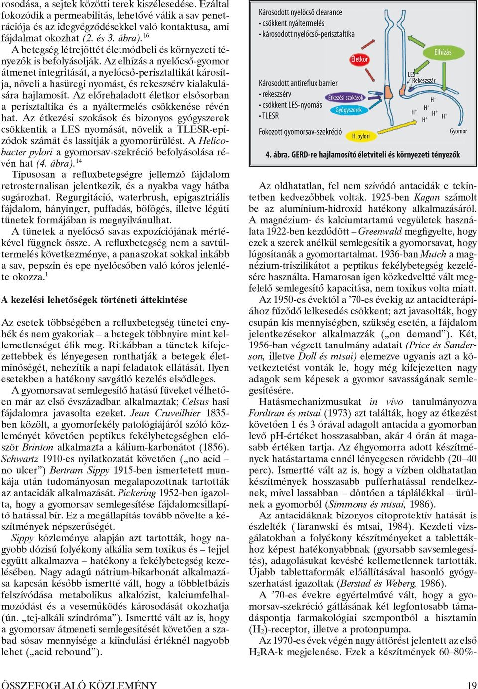Az elhízás a nyelőcső-gyomor átmenet integritását, a nyelőcső-perisztaltikát károsítja, növeli a hasüregi nyomást, és rekeszsérv kialakulására hajlamosít.