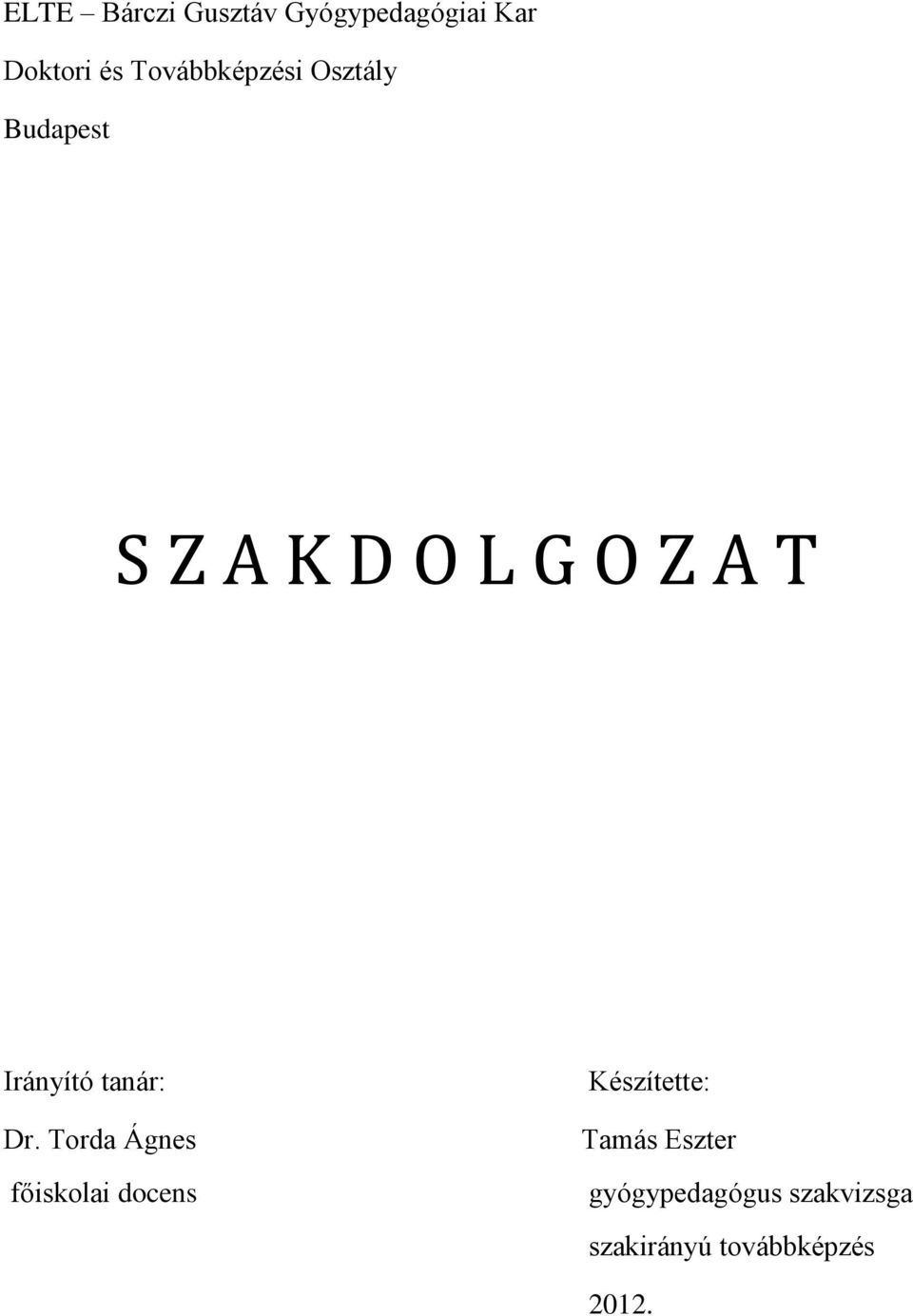 S Z A K D O L G O Z A T - PDF Free Download