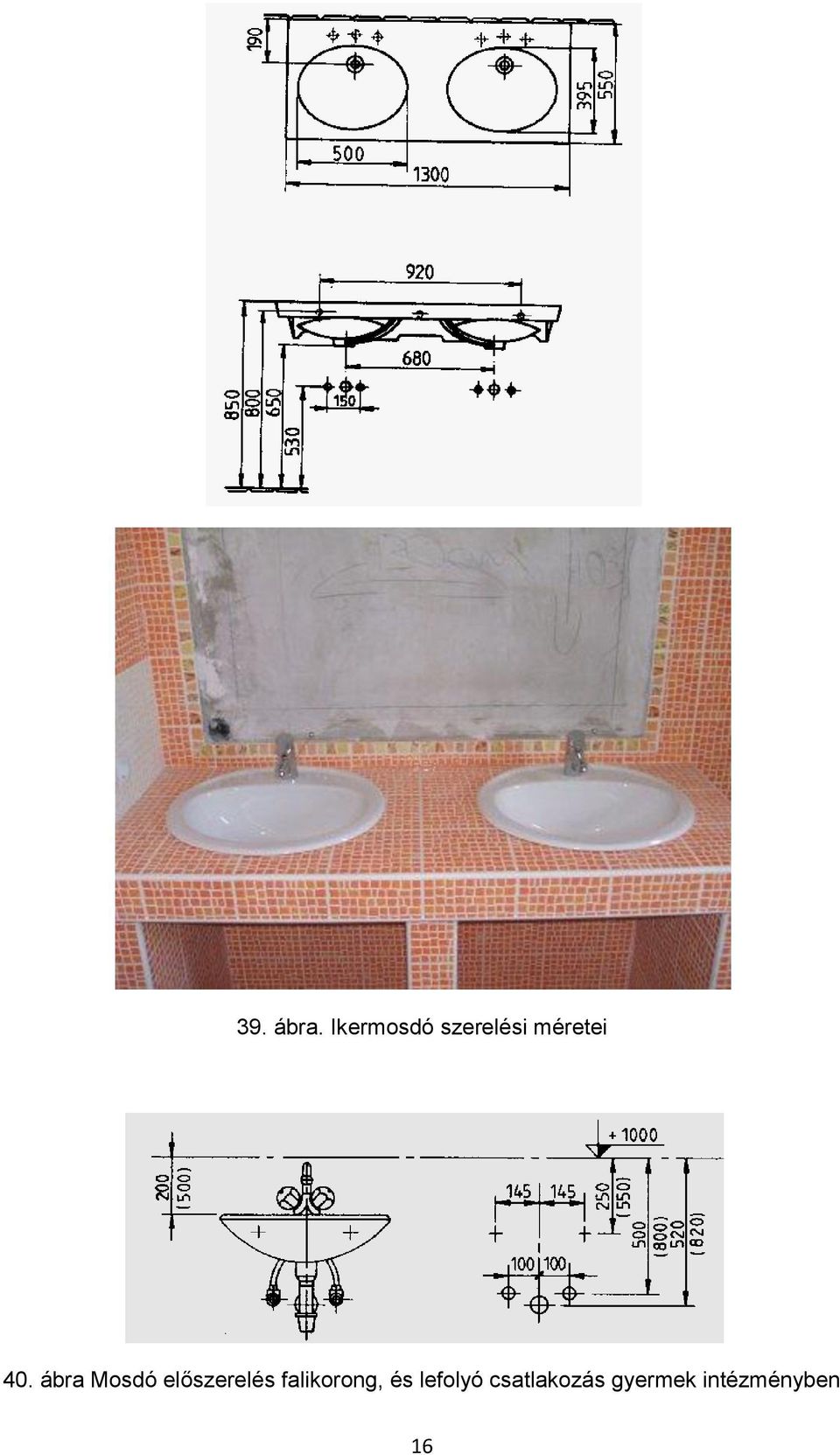 ábra Mosdó előszerelés