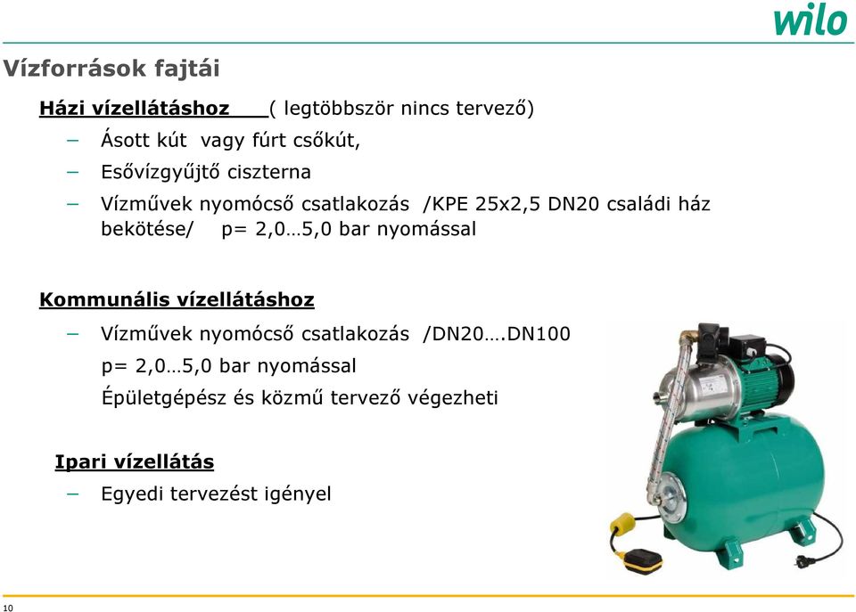 bar nyomással Kommunális vízellátáshoz Vízművek nyomócső csatlakozás /DN20.