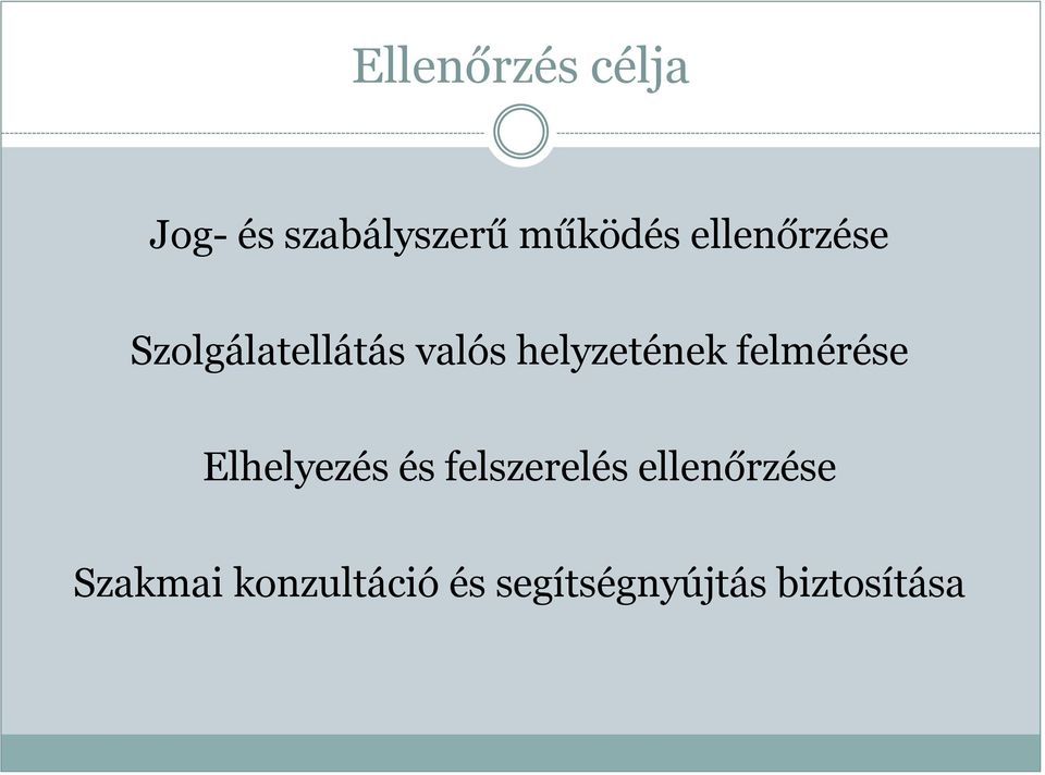 felmérése Elhelyezés és felszerelés ellenőrzése