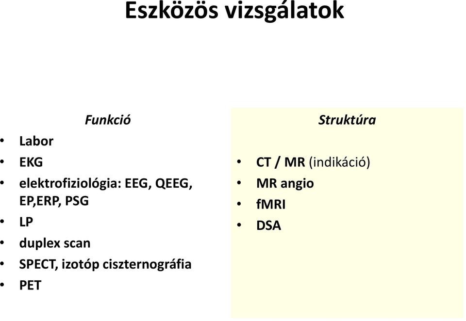 duplex scan SPECT, izotóp ciszternográfia