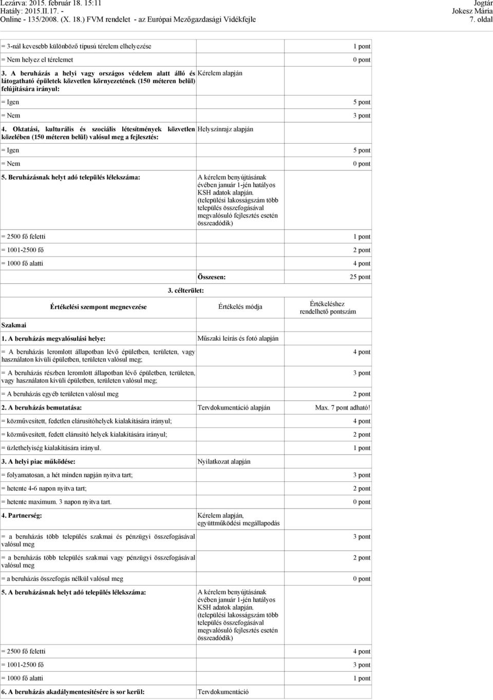 Oktatási, kulturális és szociális létesítmények közvetlen Helyszínrajz alapján közelében (150 méteren belül) valósul meg a fejlesztés: 5.