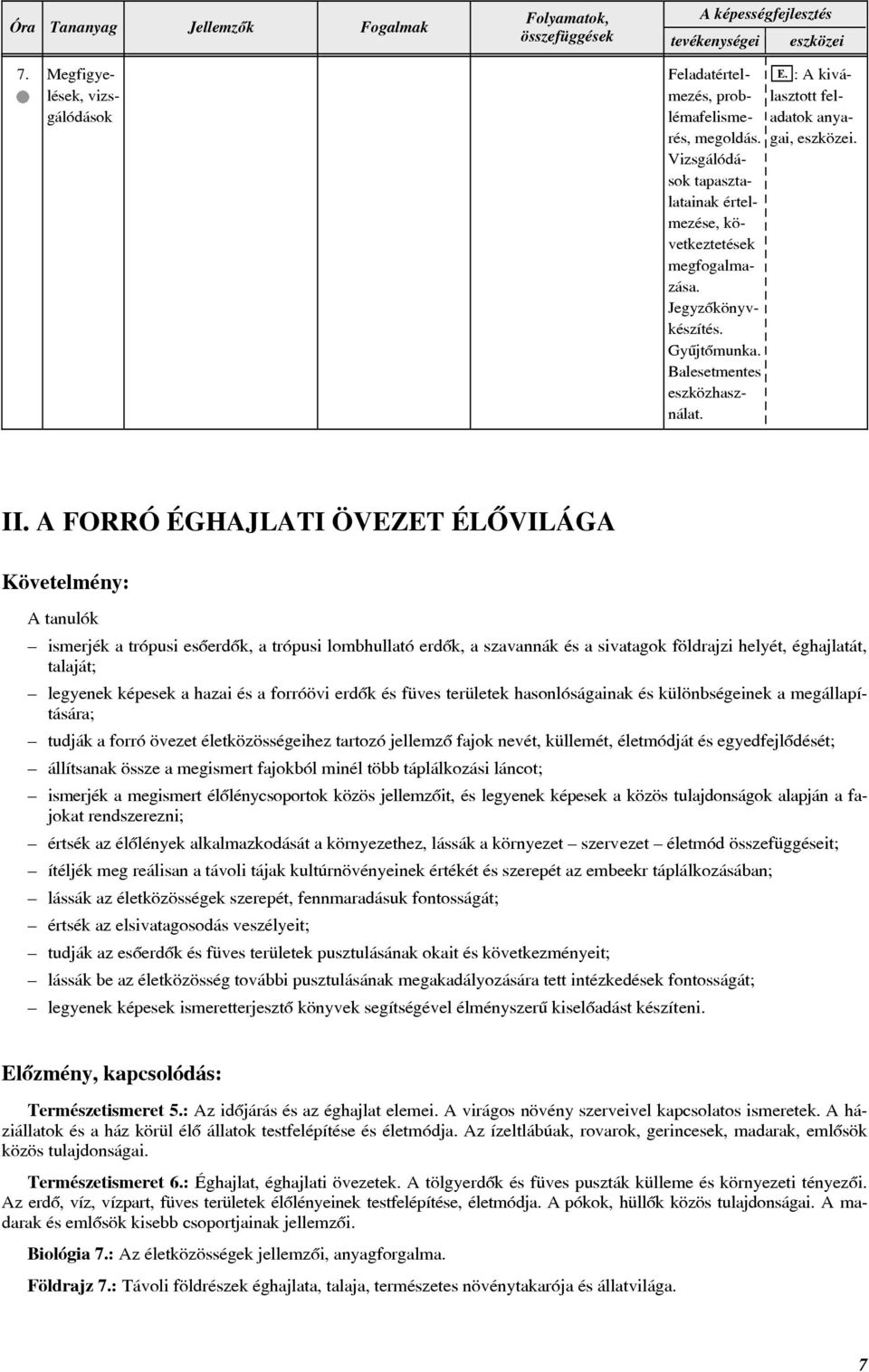 TANMENET BIOLÓGIA. 7. osztály - PDF Free Download