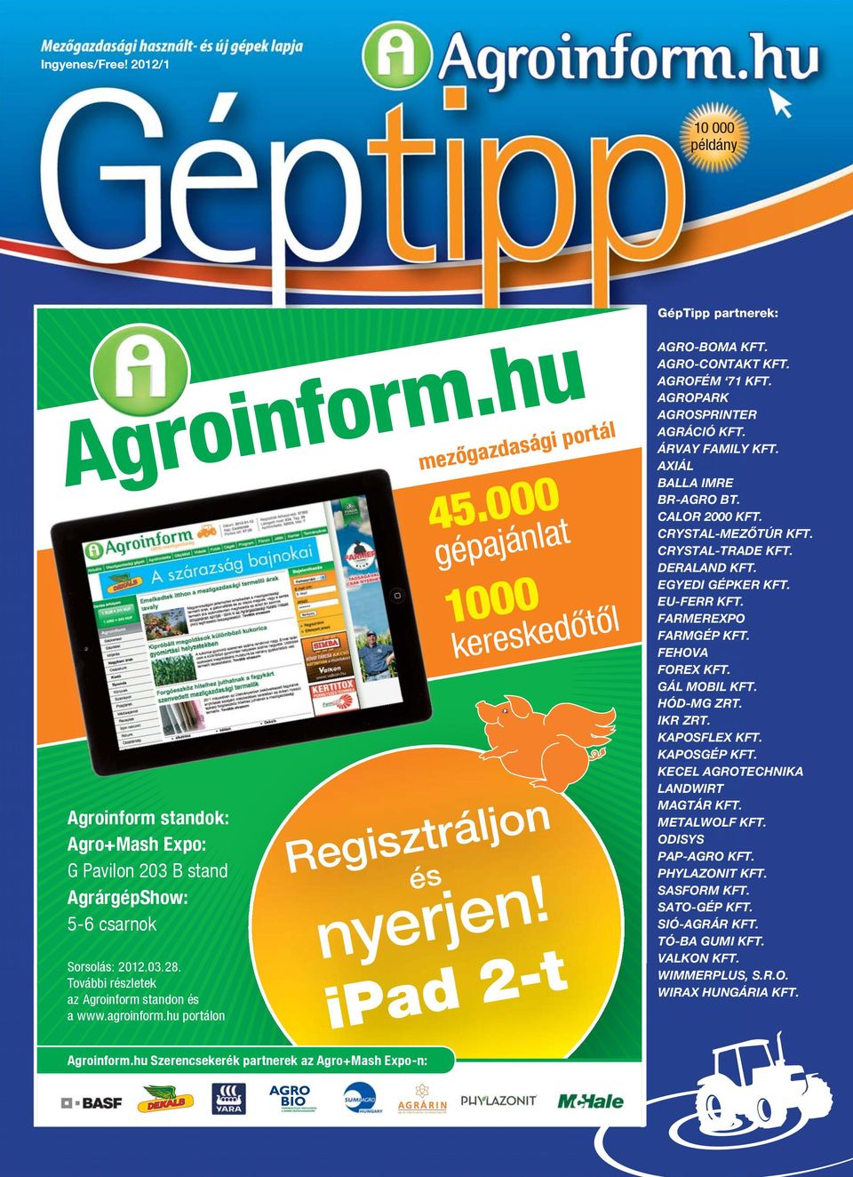 Agroinform.hu. nyerjen! ipad 2-t Regisztráljon. gépajánlat. mez gazdasági  portál - PDF Free Download