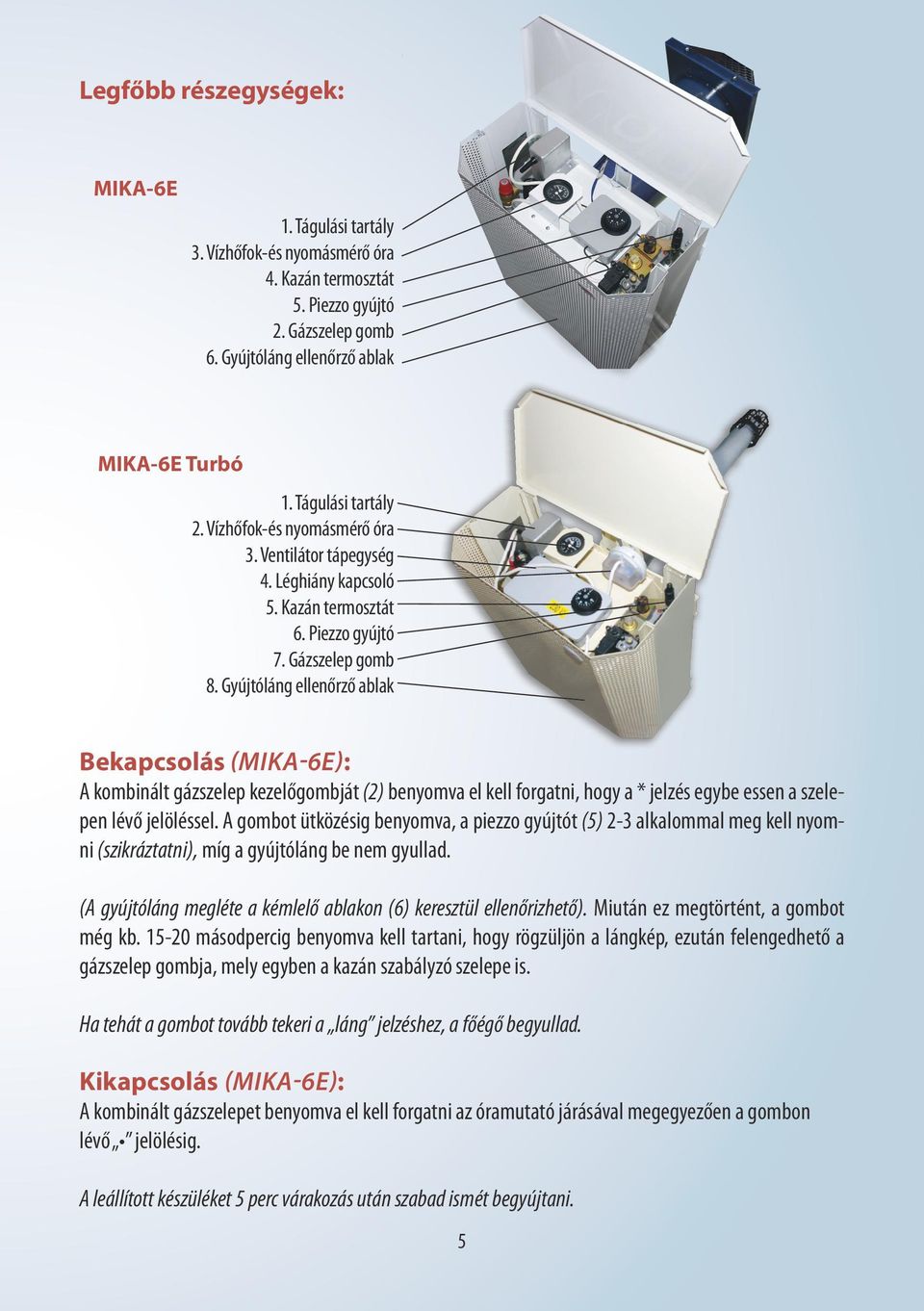 GÁZKÉSZÜLÉK CSALÁD. PARAPETES MINI CIRKO (MIKA-6E) TURBÓS KIVITELŰ MINI  KAZÁN (MIKA-6E Turbó) GÁZKONVEKTOR (TGF.5 TGK.5) - PDF Free Download