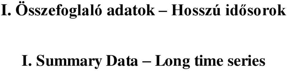 idősorok I.