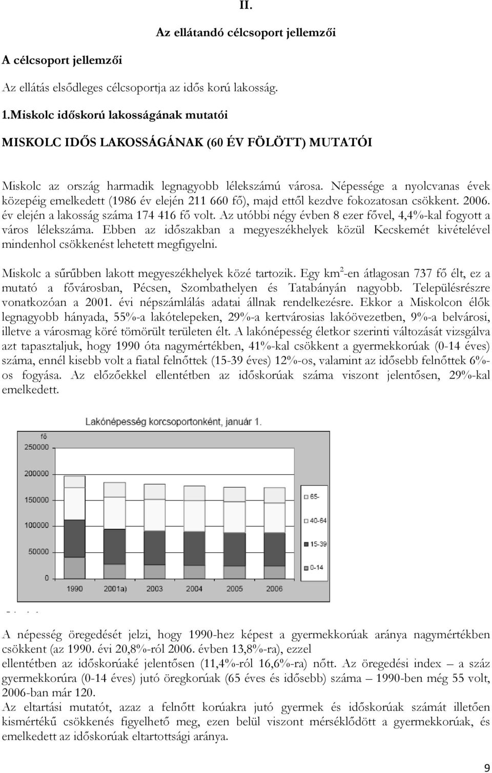 Népessége a nyolcvanas évek közepéig emelkedett (1986 év elején 211 660 fő), majd ettől kezdve fokozatosan csökkent. 2006. év elején a lakosság száma 174 416 fő volt.