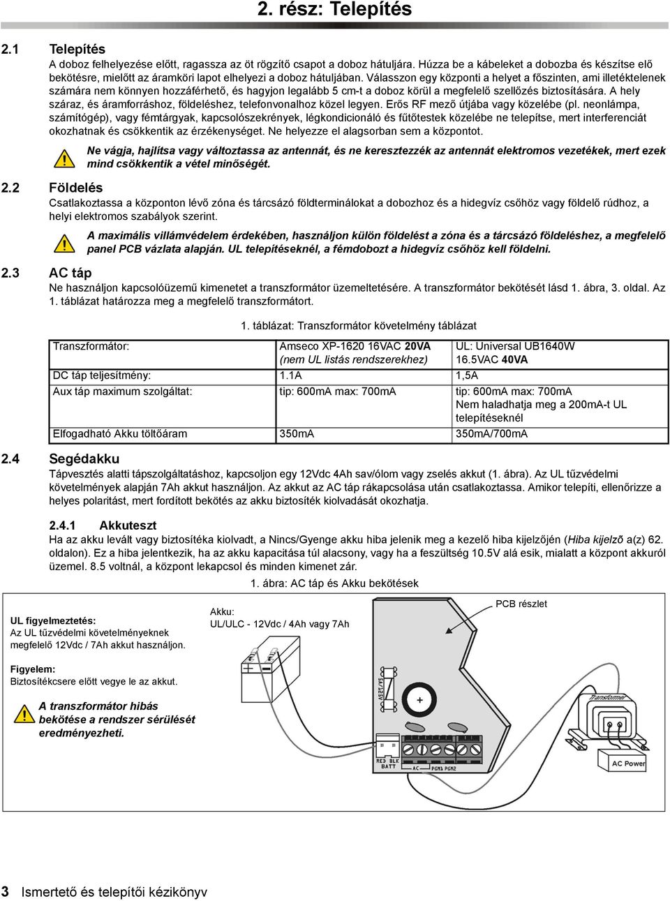 Válasszon egy központi a helyet a főszinten, ami illetéktelenek számára nem könnyen hozzáférhető, és hagyjon legalább 5 cm-t a doboz körül a megfelelő szellőzés biztosítására.