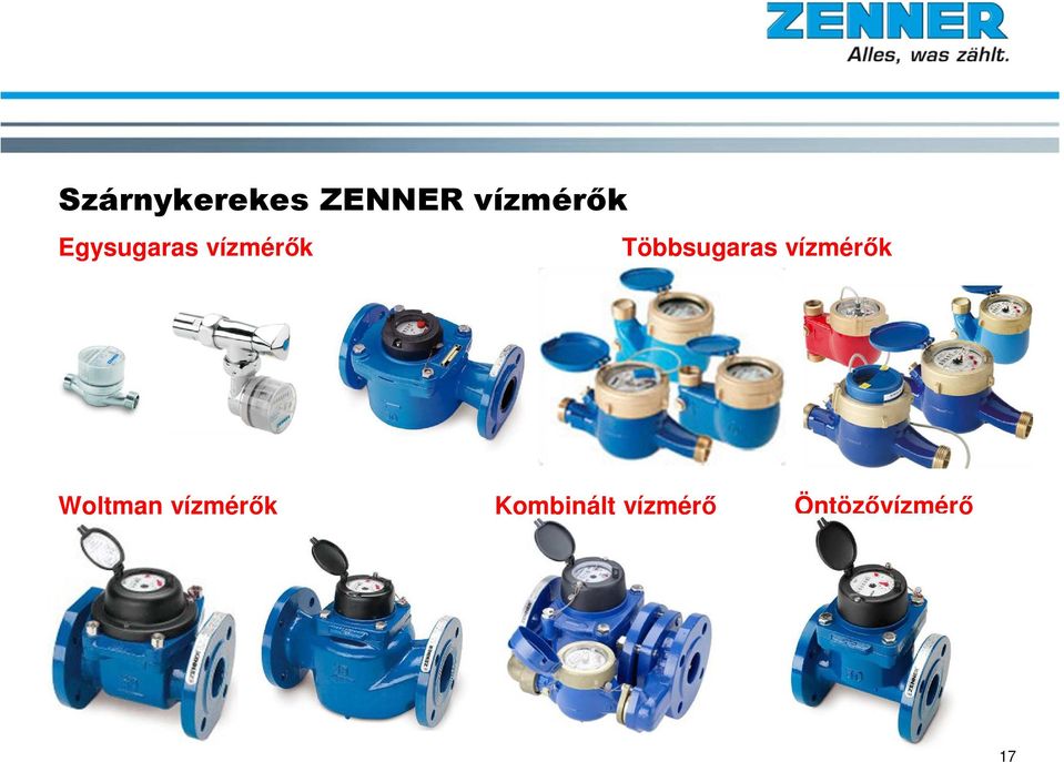 Többsugaras vízmérők Woltman
