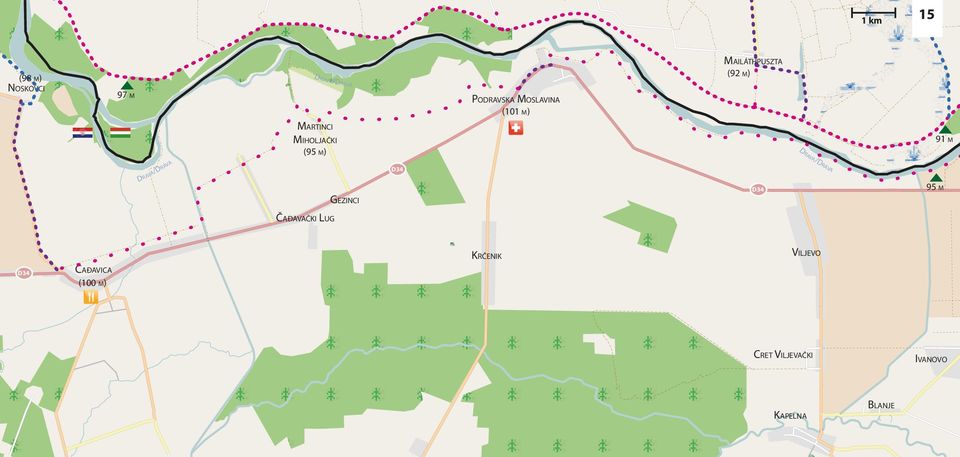 GEZINCI D34 D34 DRAVA/DRÁVA 95 M 91 M ČAĐAVAČKI LUG KRČENIK