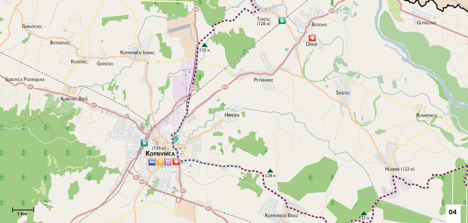 PETERANEC D2 KUNOVEC BREG D20 D41 SIGETEC D2 HEREŠIN KOMATNICA (139 M)