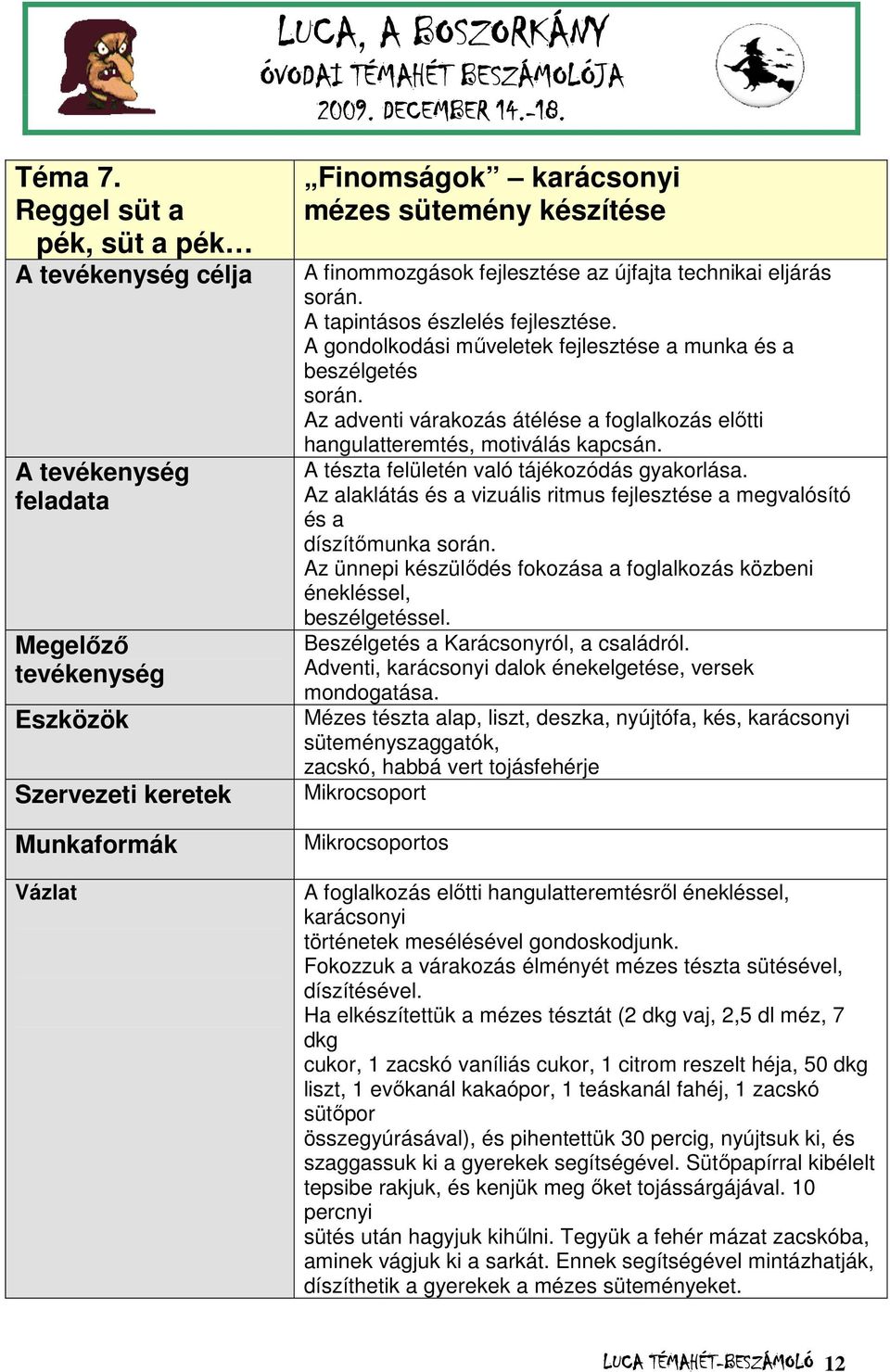 finommozgások fejlesztése az újfajta technikai eljárás során. A tapintásos észlelés fejlesztése. A gondolkodási műveletek fejlesztése a munka és a beszélgetés során.