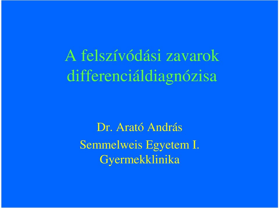 Dr. Arató András