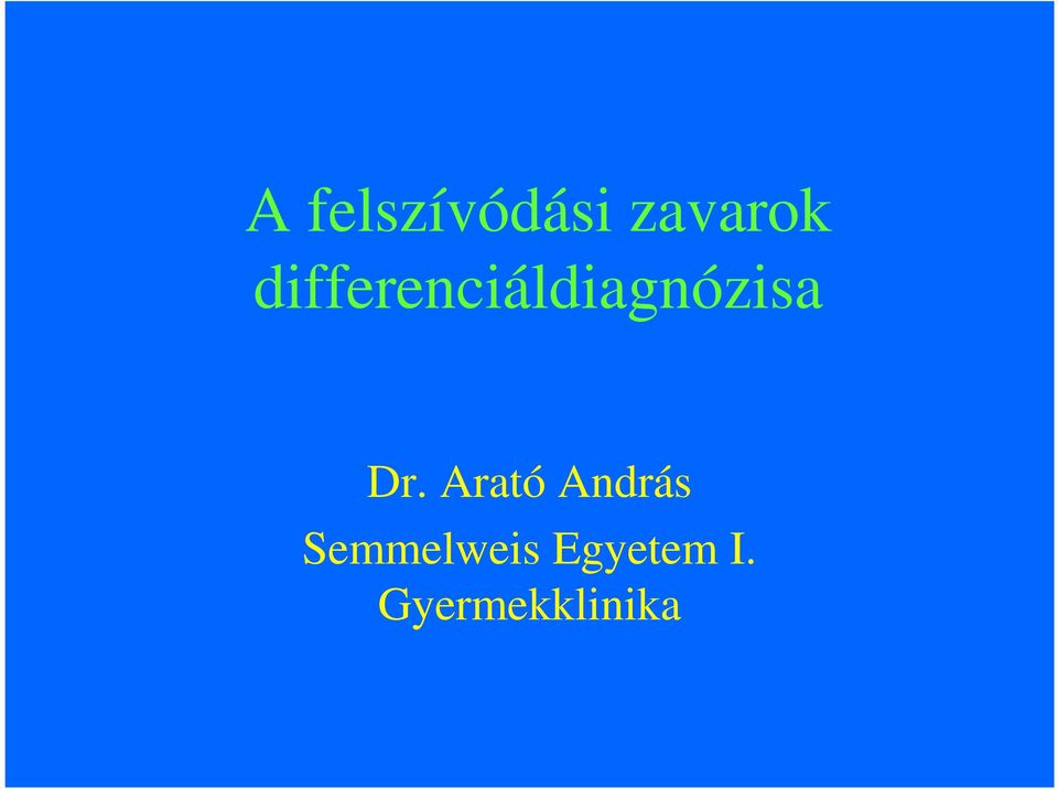 Dr. Arató András