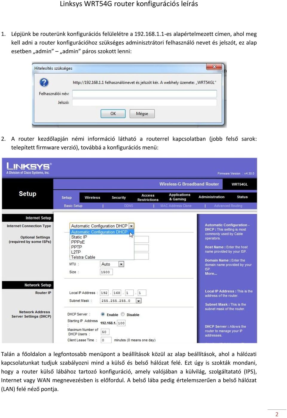 Routerek általános konfigurációja - PDF Ingyenes letöltés