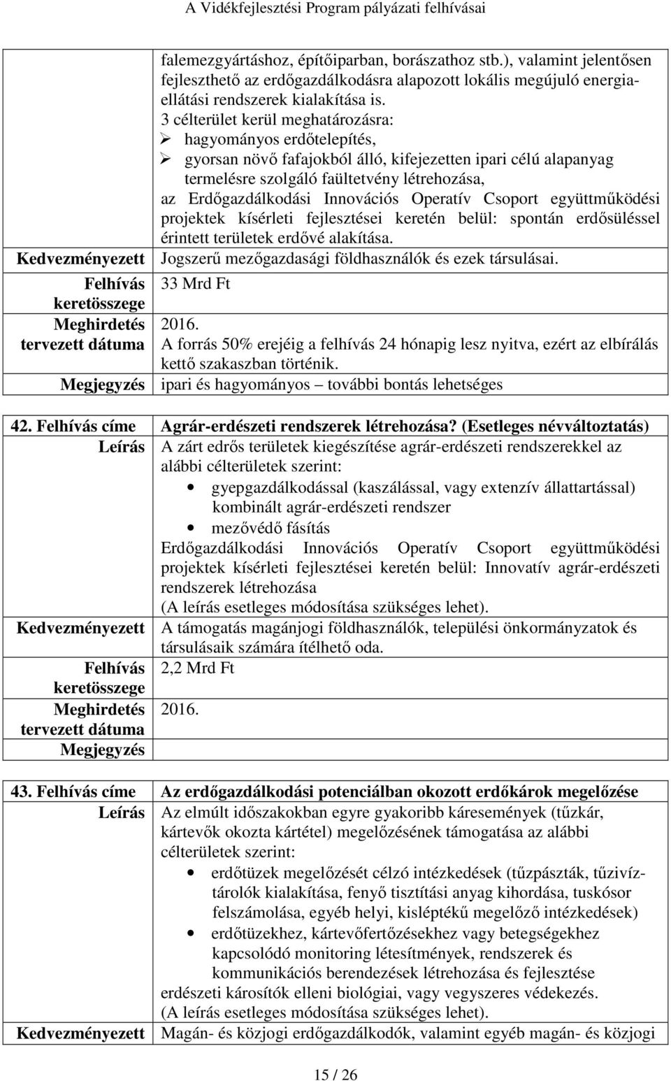 Innovációs Operatív Csoport együttműködési projektek kísérleti fejlesztései keretén belül: spontán erdősüléssel érintett területek erdővé alakítása.