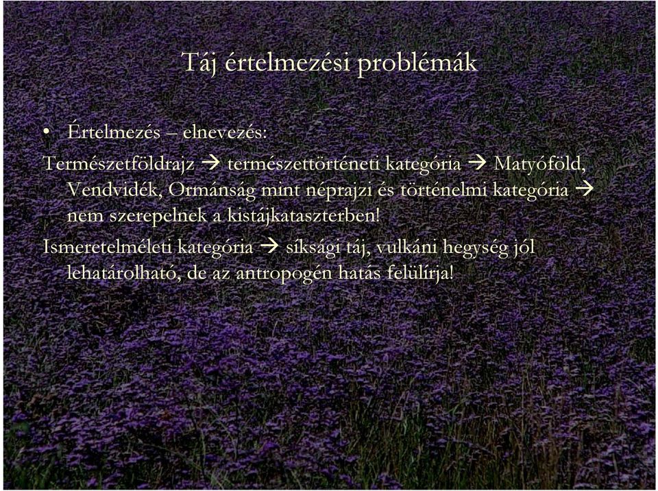történelmi kategória nem szerepelnek a kistájkataszterben!
