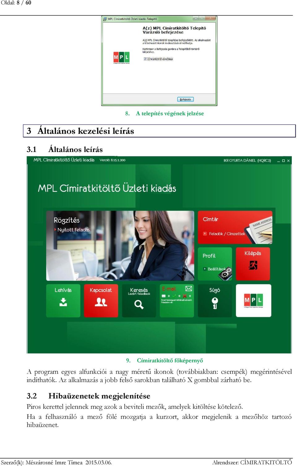 MPL Címiratkitöltő alkalmazás - PDF Ingyenes letöltés