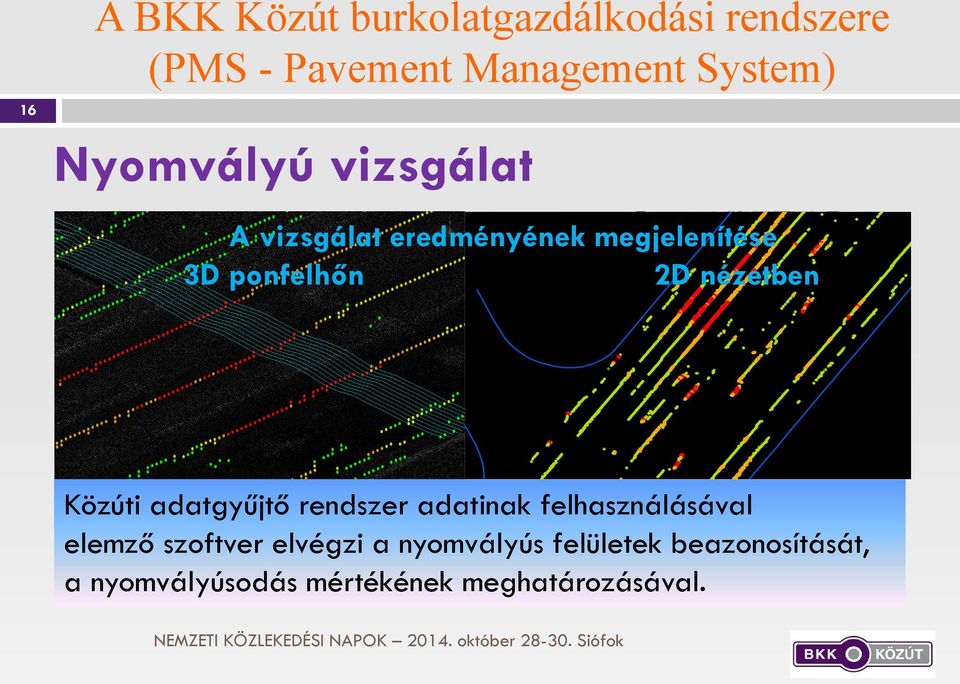 nézetben Közúti adatgyűjtő rendszer adatinak felhasználásával elemző szoftver