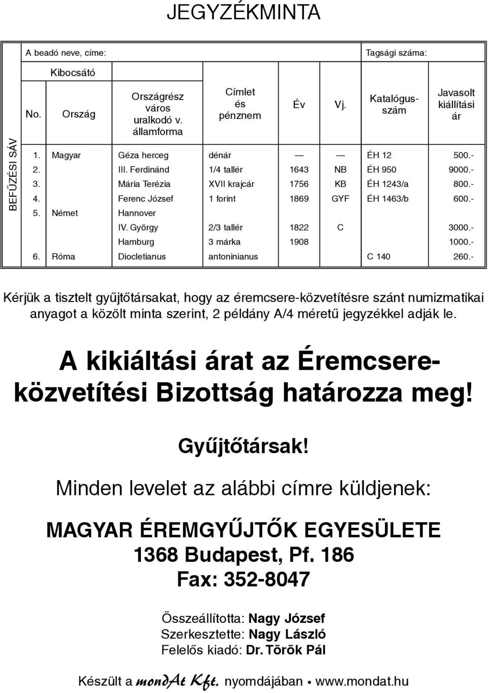 György Hamburg Diocletianus dénár 1/4 tallér XVII krajcár 1 forint 2/3 tallér 3 márka antoninianus 1643 1756 1869 1822 1908 NB KB GYF C ÉH 12 ÉH 950 ÉH 1243/a ÉH 1463/b C 140 500.- 9000.- 800.- 600.