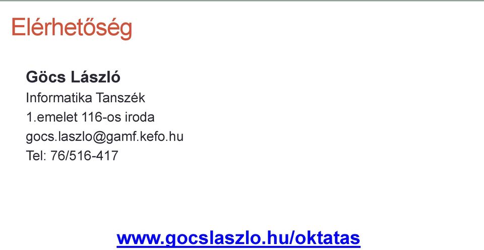 emelet 116-os iroda gocs.