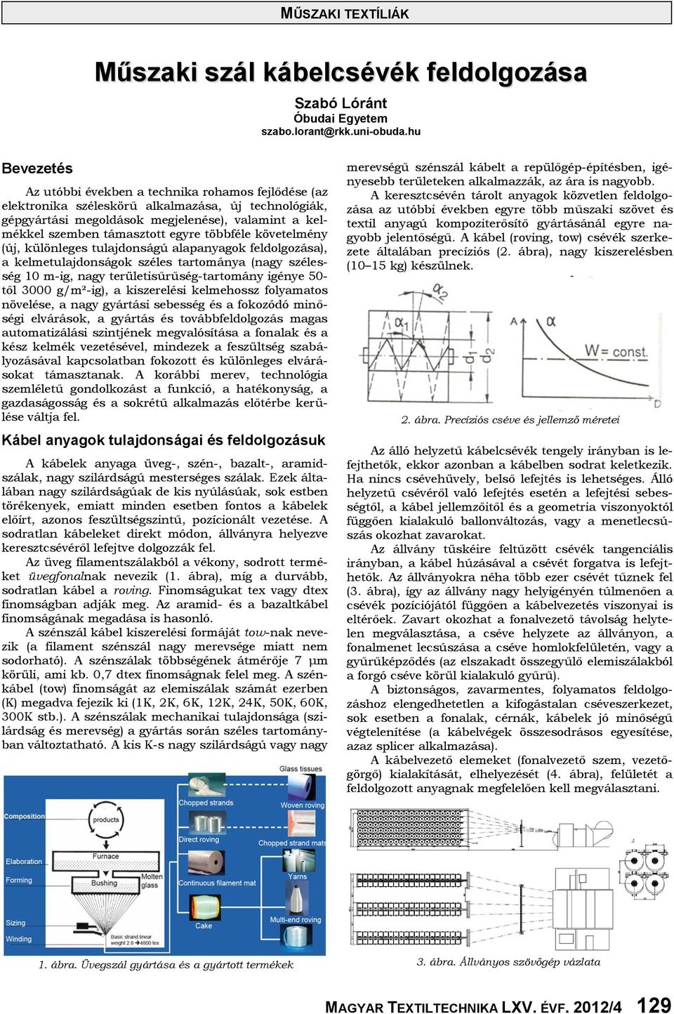 MAGYAR TEXTILTECHNIKA LXV. ÉVF. 2012/ PDF Free Download