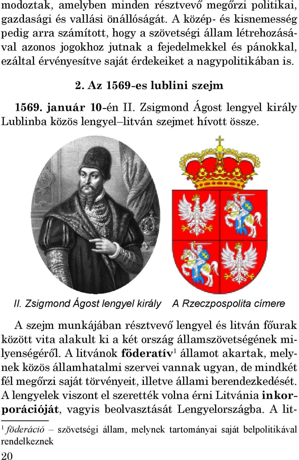Az 1569-es lublini szejm 1569. január 10-én II.