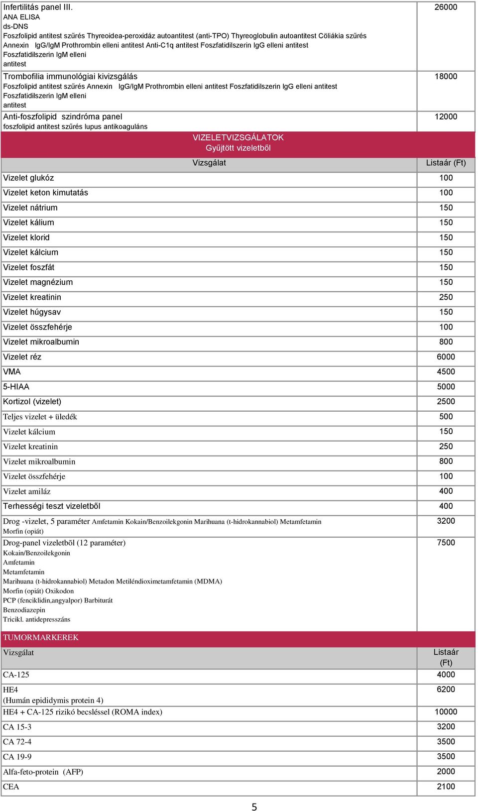 Foszfatidilszerin IgG elleni antitest Foszfatidilszerin IgM elleni antitest Trombofilia immunológiai kivizsgálás Foszfolipid antitest szűrés Annexin IgG/IgM Prothrombin elleni antitest