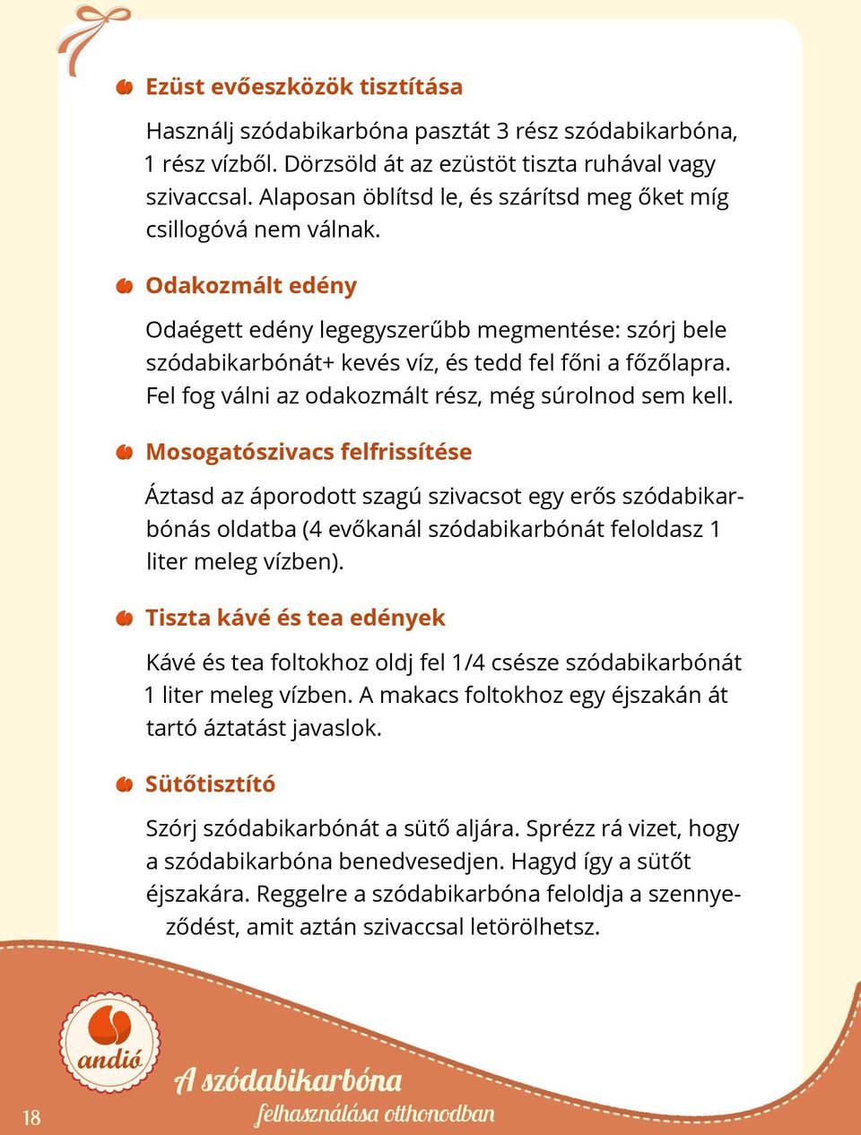 A szódabikarbóna. felhasználása otthonodban. andió. mosáshoz, takarításhoz,  lefolyótisztításhoz. ...és még további 71 célra - PDF Free Download