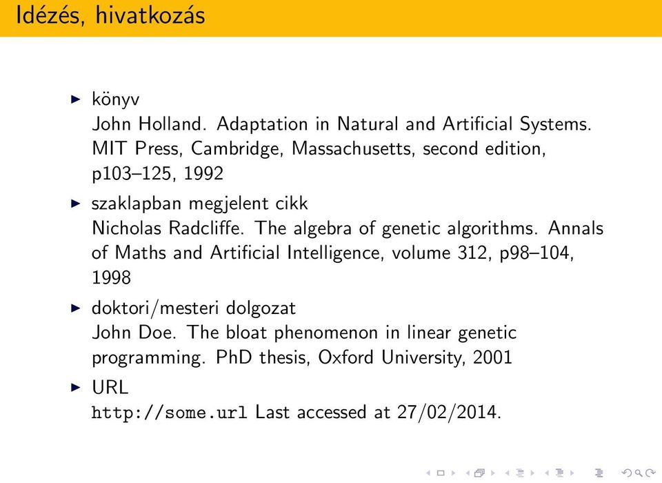 The algebra of genetic algorithms.