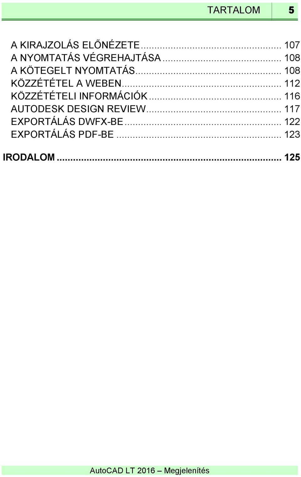 AutoCAD LT 2016 Megjelenítés - PDF Free Download